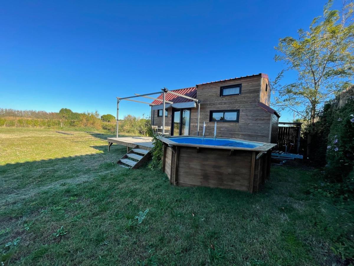 Myinsolite - Tiny-House, Jacuzzi, Brasero, Piscine Айга-Мортас Екстериор снимка